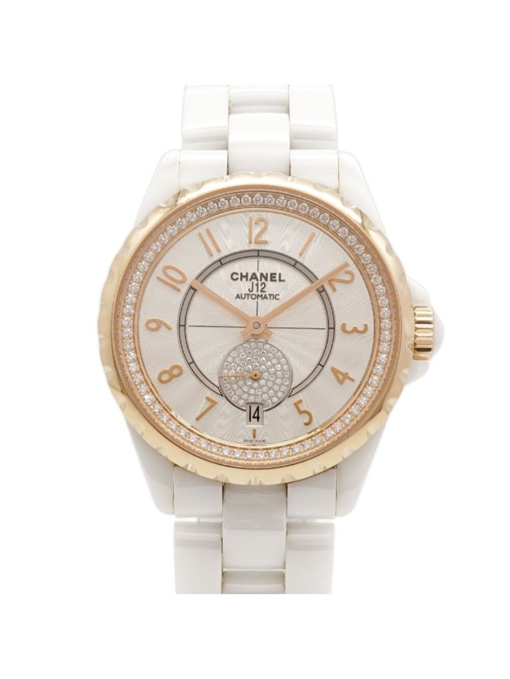 Chanel Diamond White Dial Watch